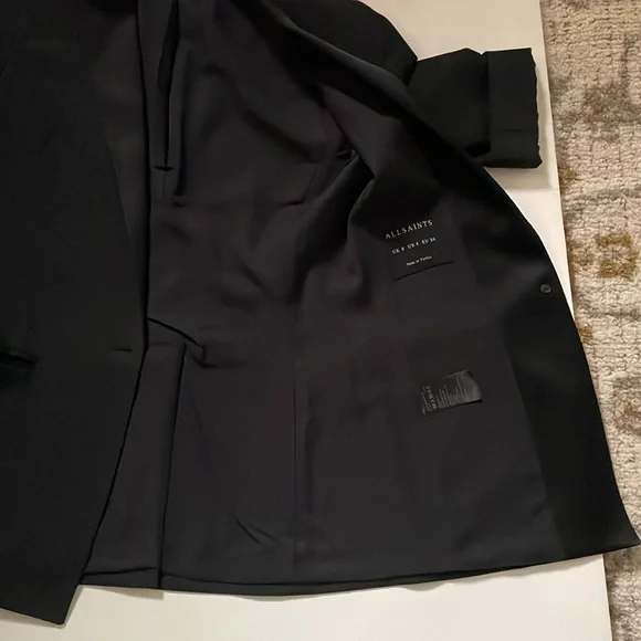 AllSaints Aiers Blazer in Black US 4 - Picture 8 of 16